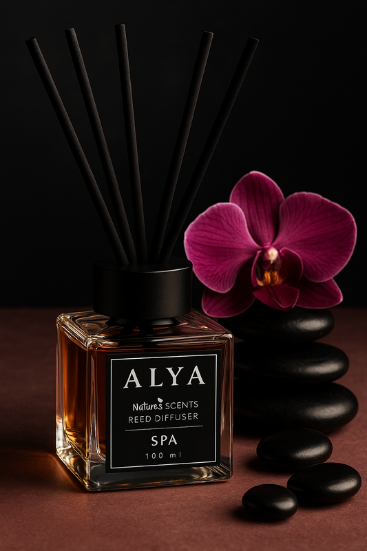 Odorizant de Cameră SPA – ALYA | Reed Diffuser cu Bețișoare din Ratan – 100 ml